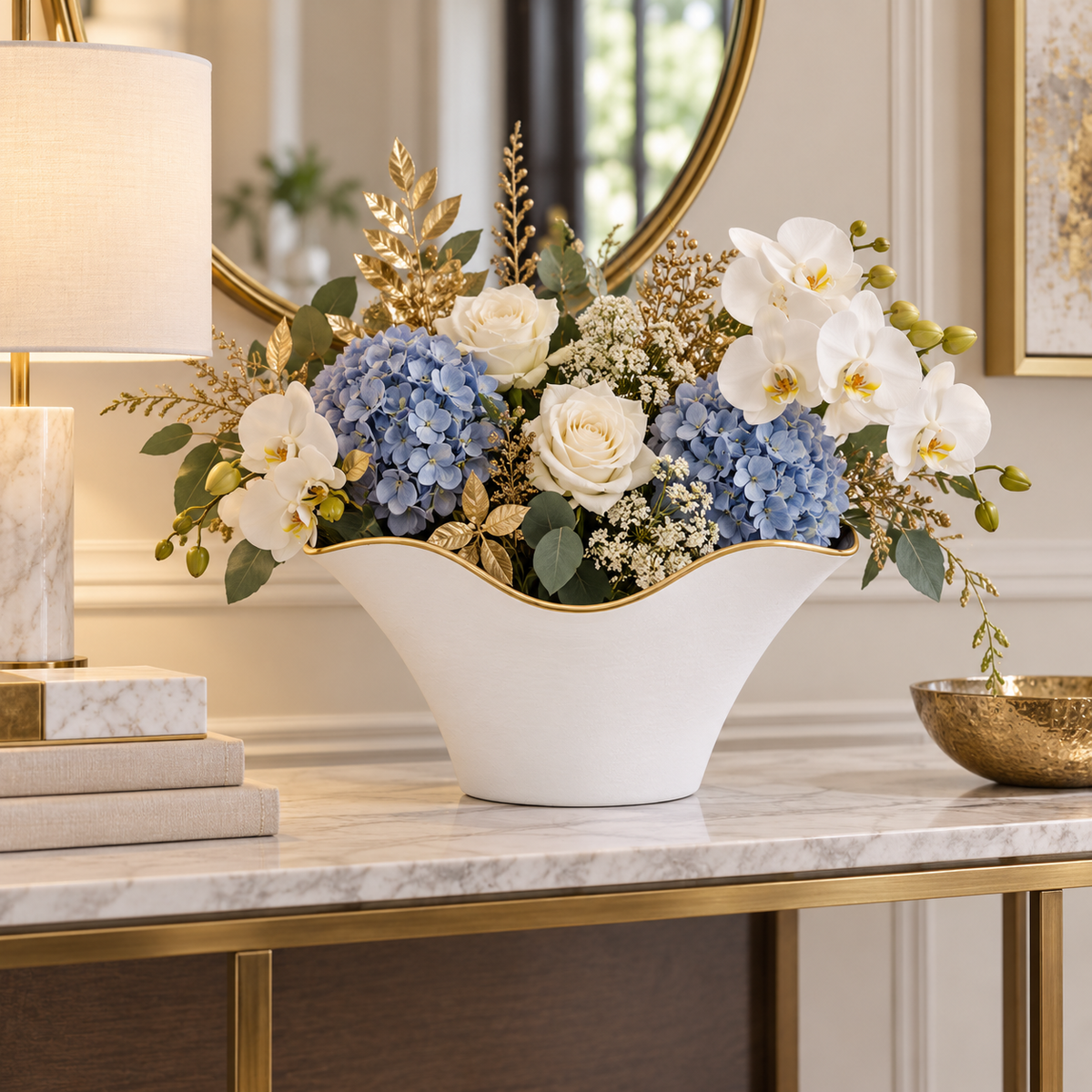 Galenne Curved Ceramic Vase
