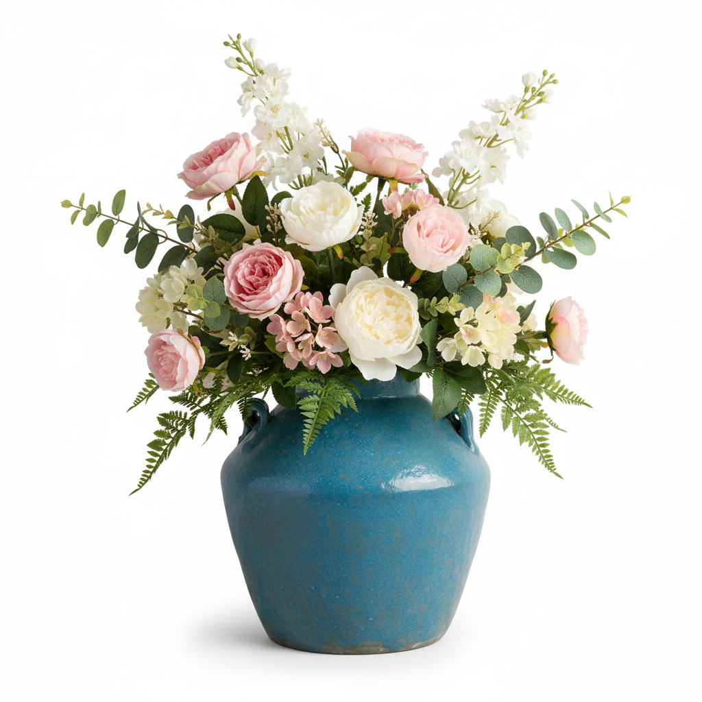 Tavira Curved Ceramic Vase