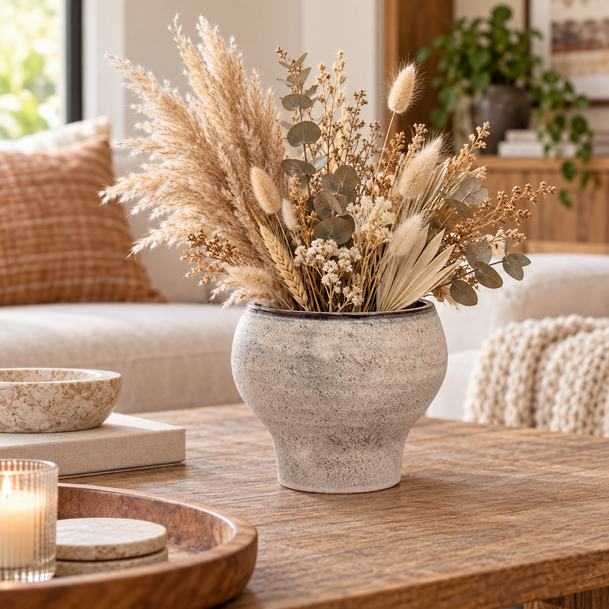 Grevelle Rounded Ceramic Vase