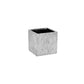 Rectangular planter with a textured finish on a white background