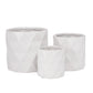 Dagen Diamond Embossed Ceramic Pot Set (Set of 3)