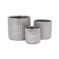 Perla Ceramic Round Planter Set (Set of 3)