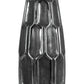 Ceramic Vase Distressed Finish Silver