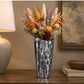 Niven Honeycomb Oval Metallic Vase
