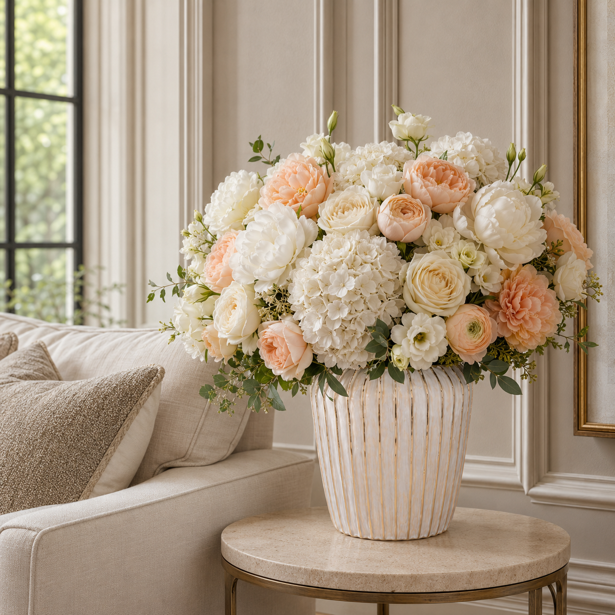 Prima Ribbed Ceramic Planter