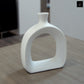 Maryna Sculptural Open Ceramic Donut Vase