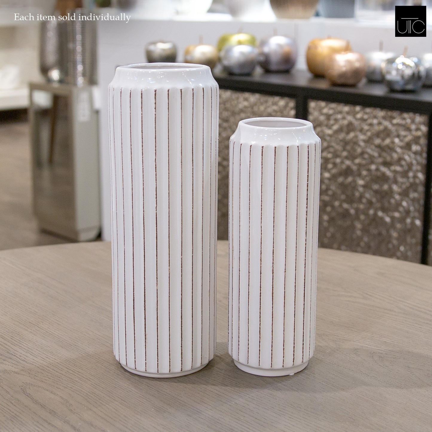 Jensen Corrugated Ceramic Vase