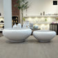 Valeriya Shallow Ceramic Planter Set (Set of 2)