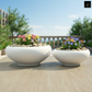 Valeriya Shallow Ceramic Planter Set (Set of 2)