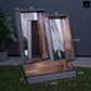 Wood Tray Stained Wood Finish Brown 3.5"H