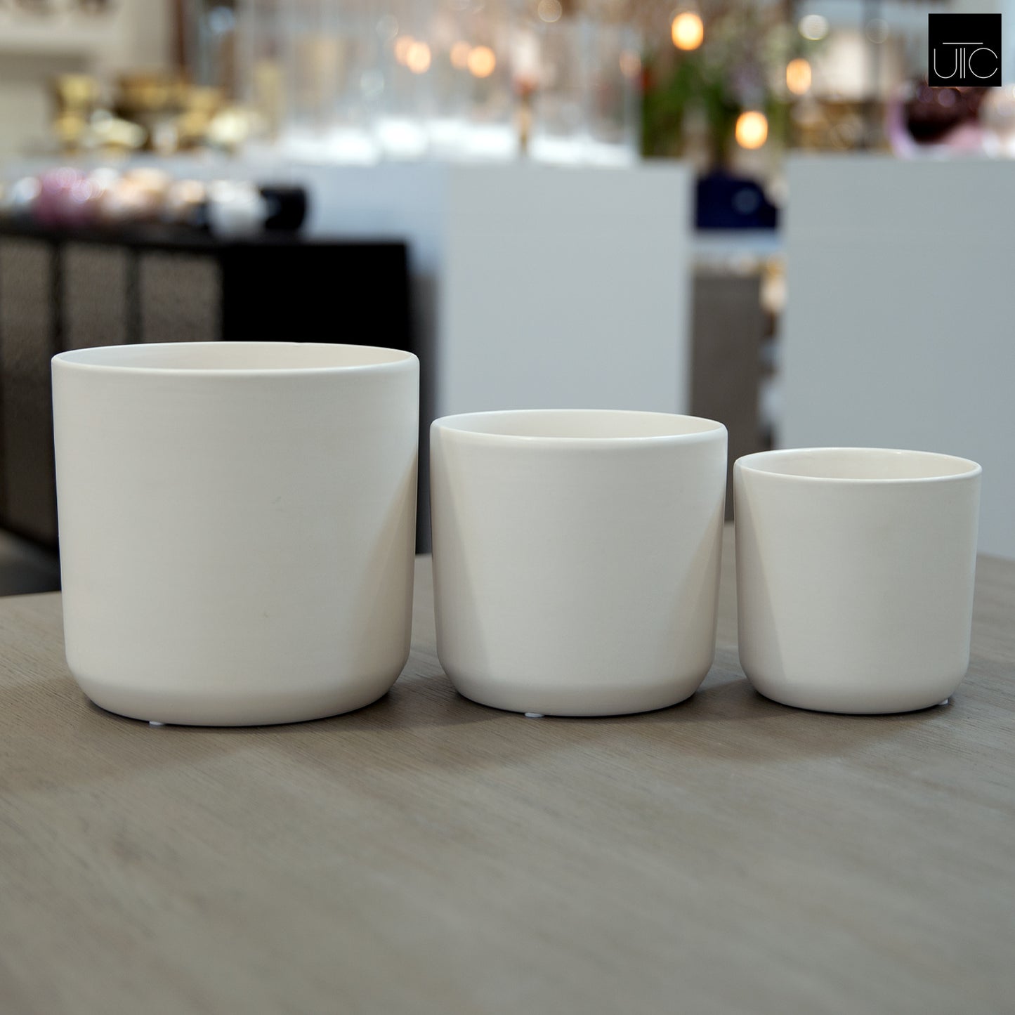 Firth Matte Ceramic Round Pots (Set of 3)