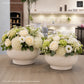 Raz Mushroom Compote Terracotta Planter