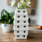 Kaida Chrome Cutout Ceramic Vase