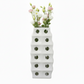 Kaida Chrome Cutout Ceramic Vase