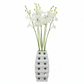 Kaida Chrome Cutout Ceramic Vase