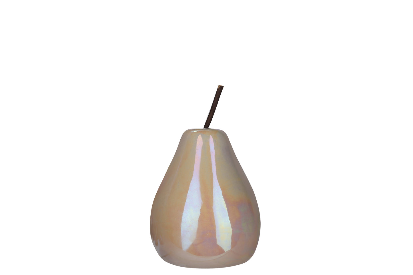 Hazel Pearlescent Ceramic Pear Figurine