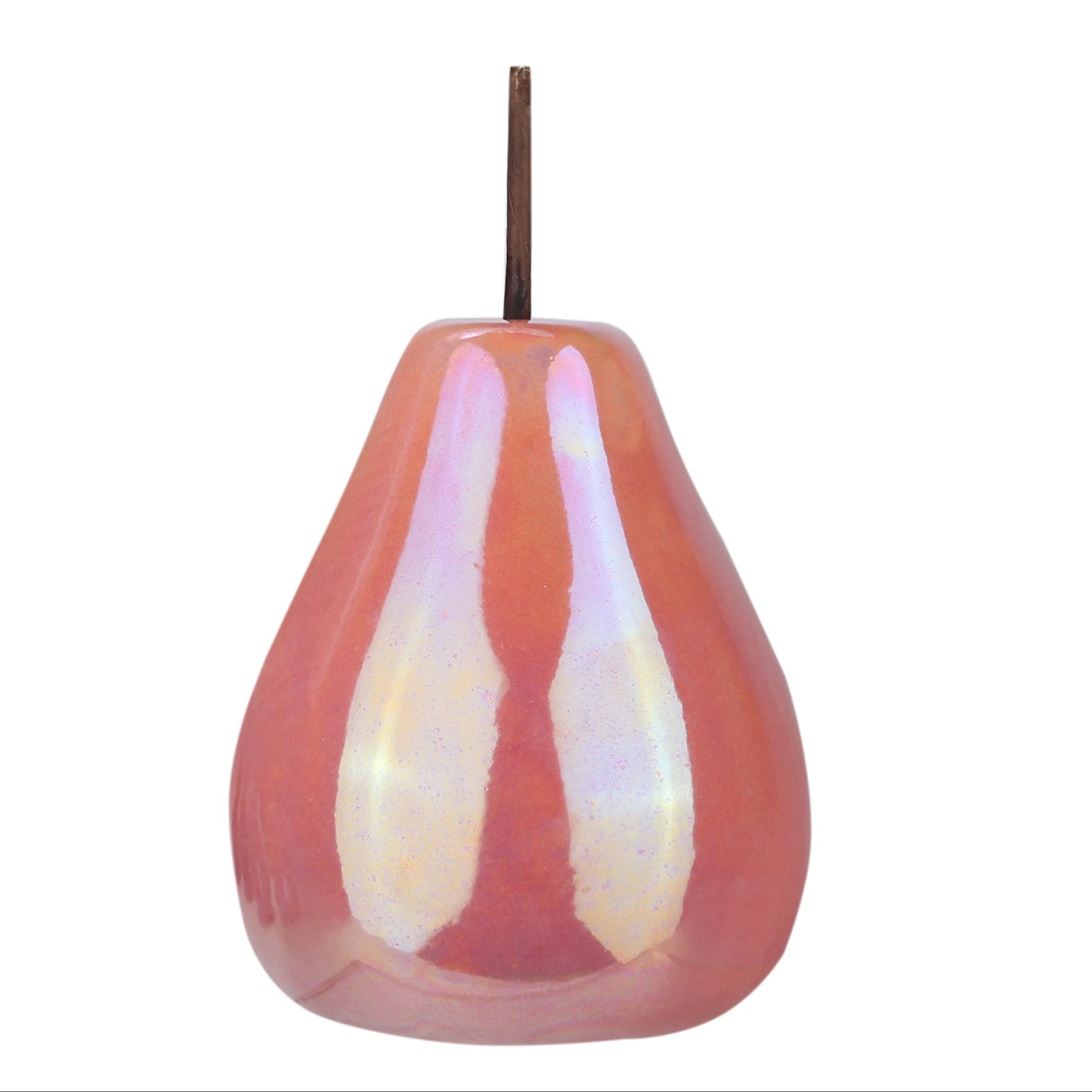 Hazel Pearlescent Ceramic Pear Figurine