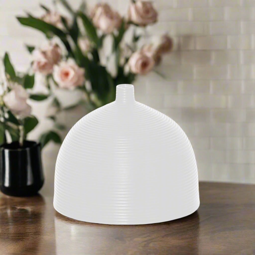 Milora Ribbed Ceramic Vase