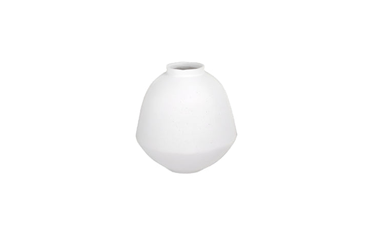 Hadley Terracotta White Vase