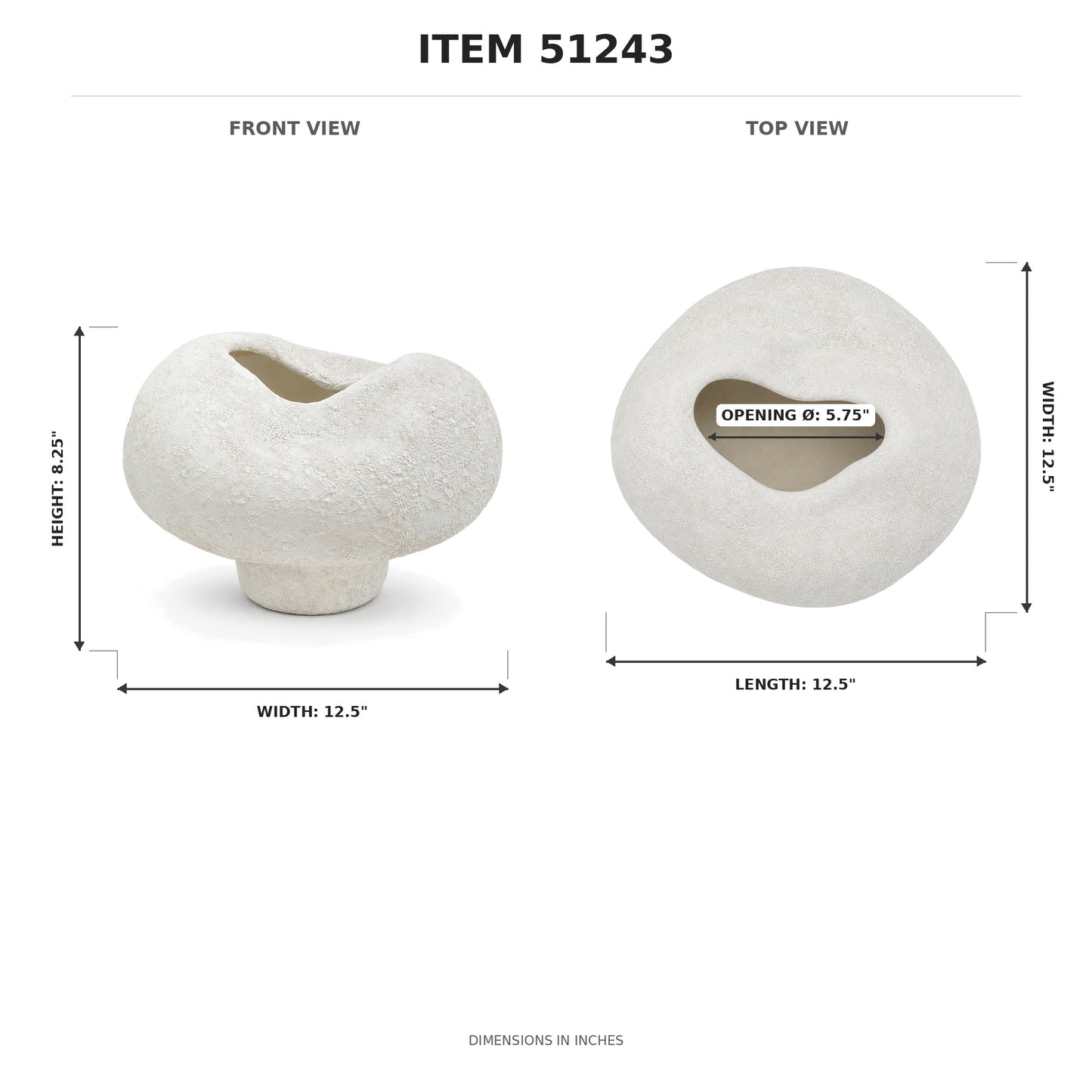 Lane Sculptural Pedestal Ceramic Vase