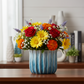 Audrey Ceramic Tall Oval Vase