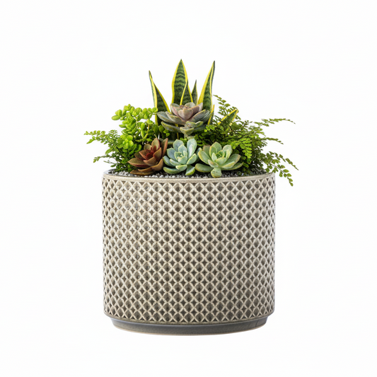 Marbren Ceramic Oval Pot