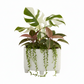 Naya Ceramic Oval Tribal Pot with Stand
