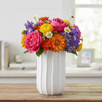 Pene Ceramic Tall Oval Vase