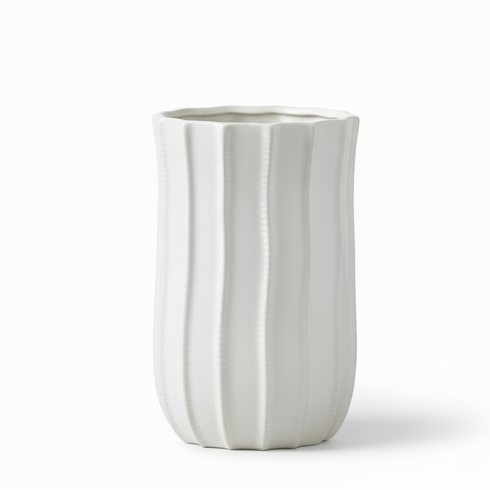Pene Ceramic Tall Oval Vase