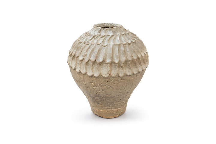 Sera Scalloped Ceramic Vase