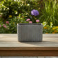 Lilijana Cement Tall Rectangle Pot
