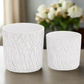 Ruvano Cement Wave Pattern Planter Set (Set of 2)