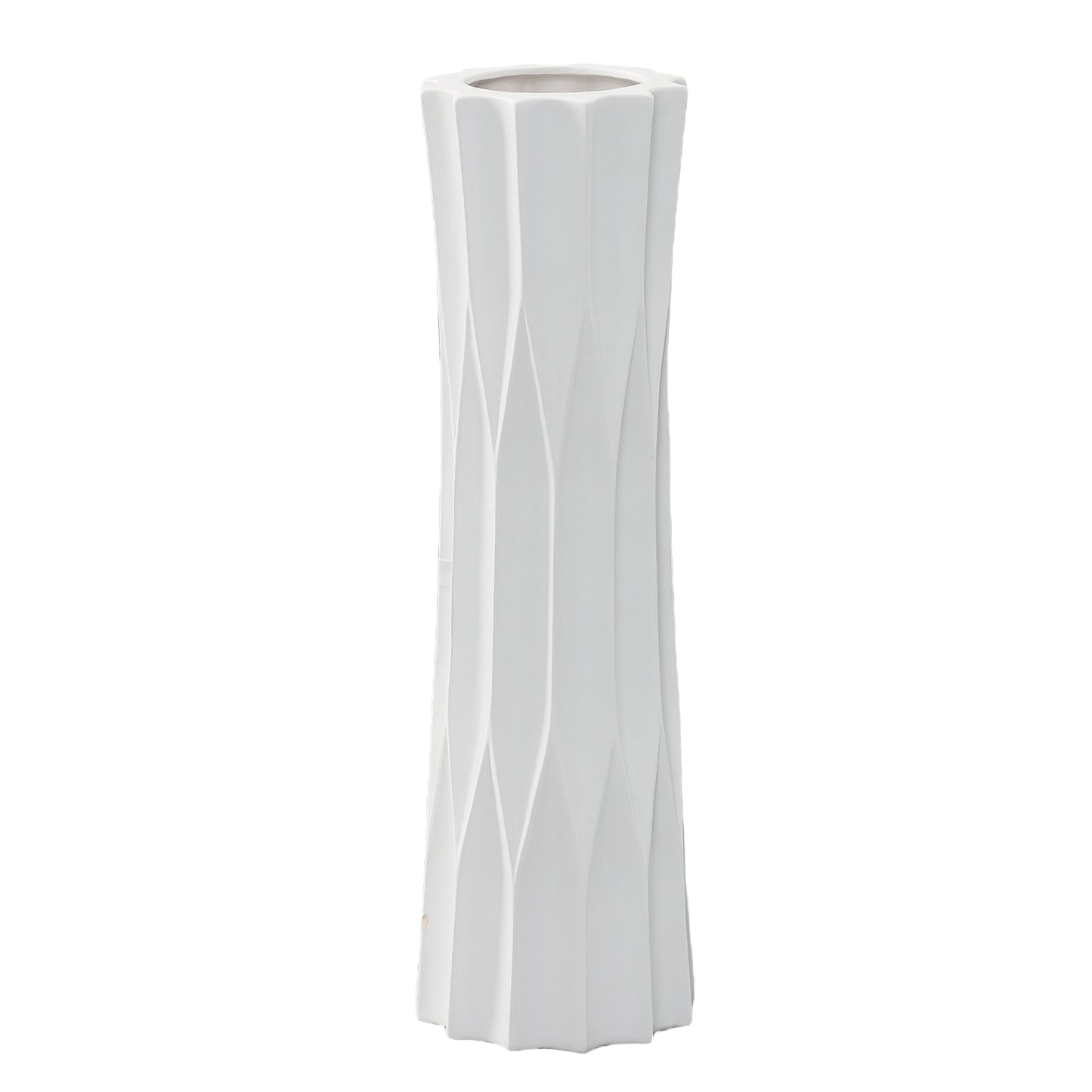 Kaia Ceramic Embossed Diamond Vases