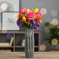Leelie Ceramic Patterned Bellied Round Vase