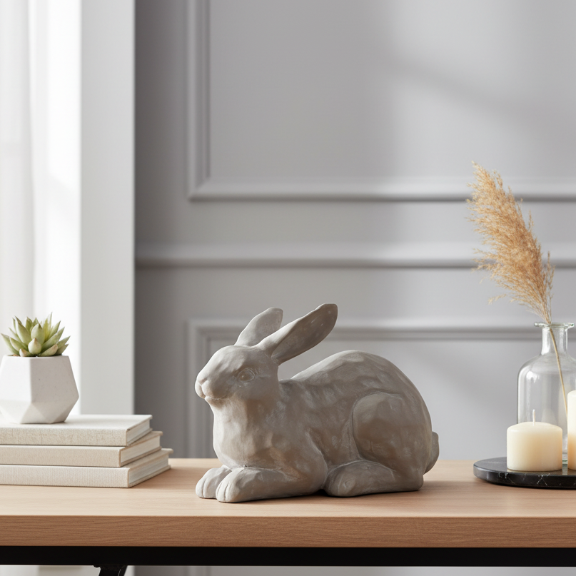 Junver Resting Rabbit Figurine