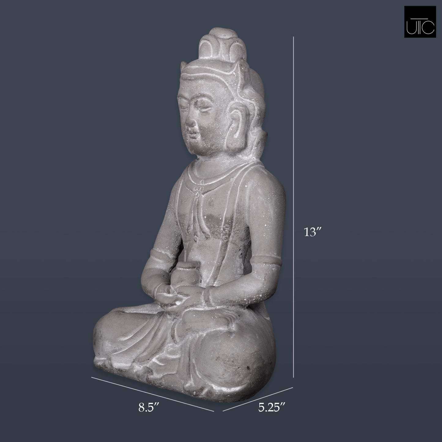 Cosima Cement Royal Meditating Buddha Figurine