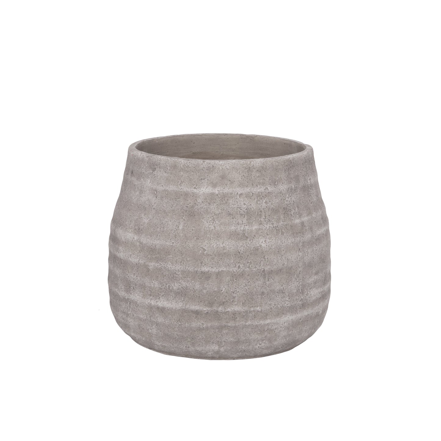Stef Swirled Round Cement Planter