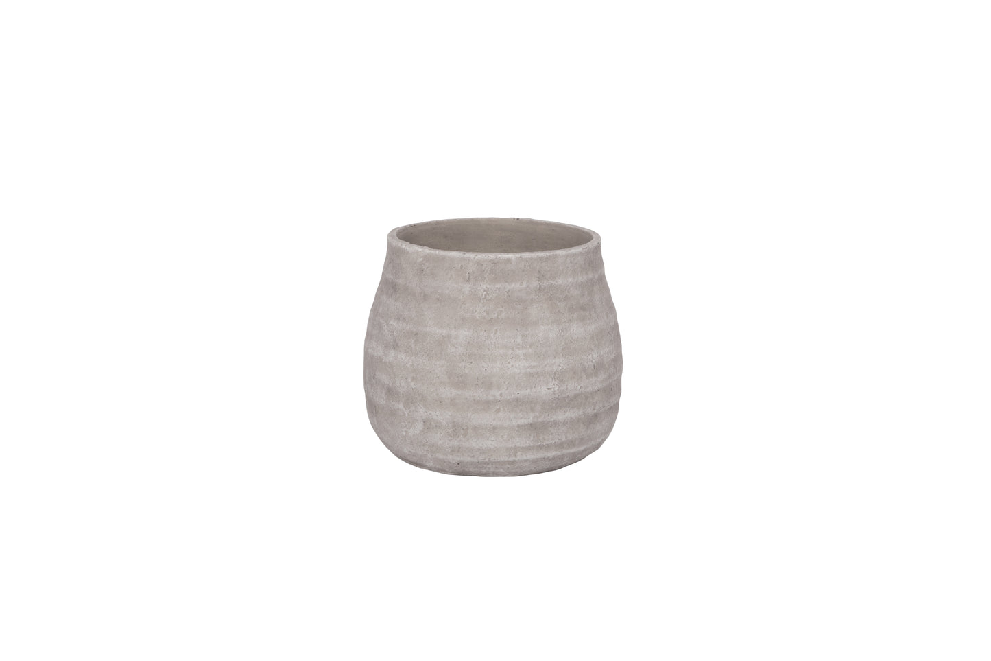 Stef Swirled Round Cement Planter