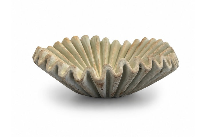 Sadie Ruffled Terracotta Bowl Planter