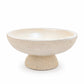 Beige ceramic bowl on a white background