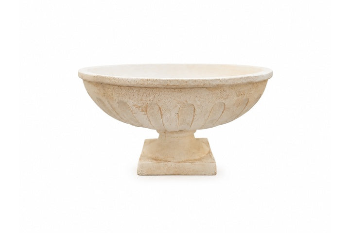 Huxley Fluted Pedestal Bowl Planter
