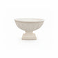 White decorative bowl on a white background