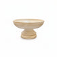 Beige ceramic bowl on a white background