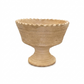 Winny Scalloped Ceramic Pedestal Planter