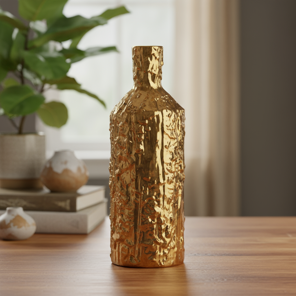 Kelly Ceramic Round Bottle Vase