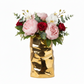 Cambri Ceramic Vase with Embossed Wave Abstract Design