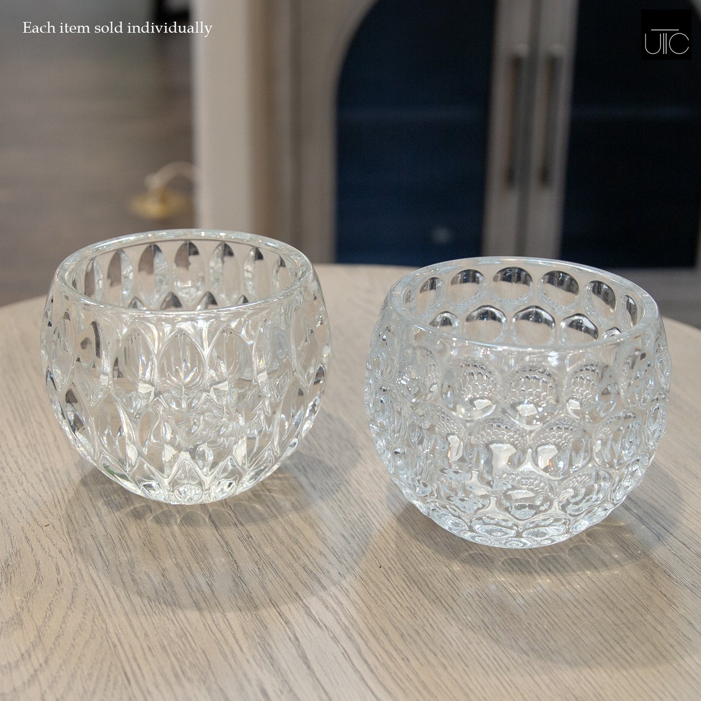 Kendi Textured Glass Bowl Vase