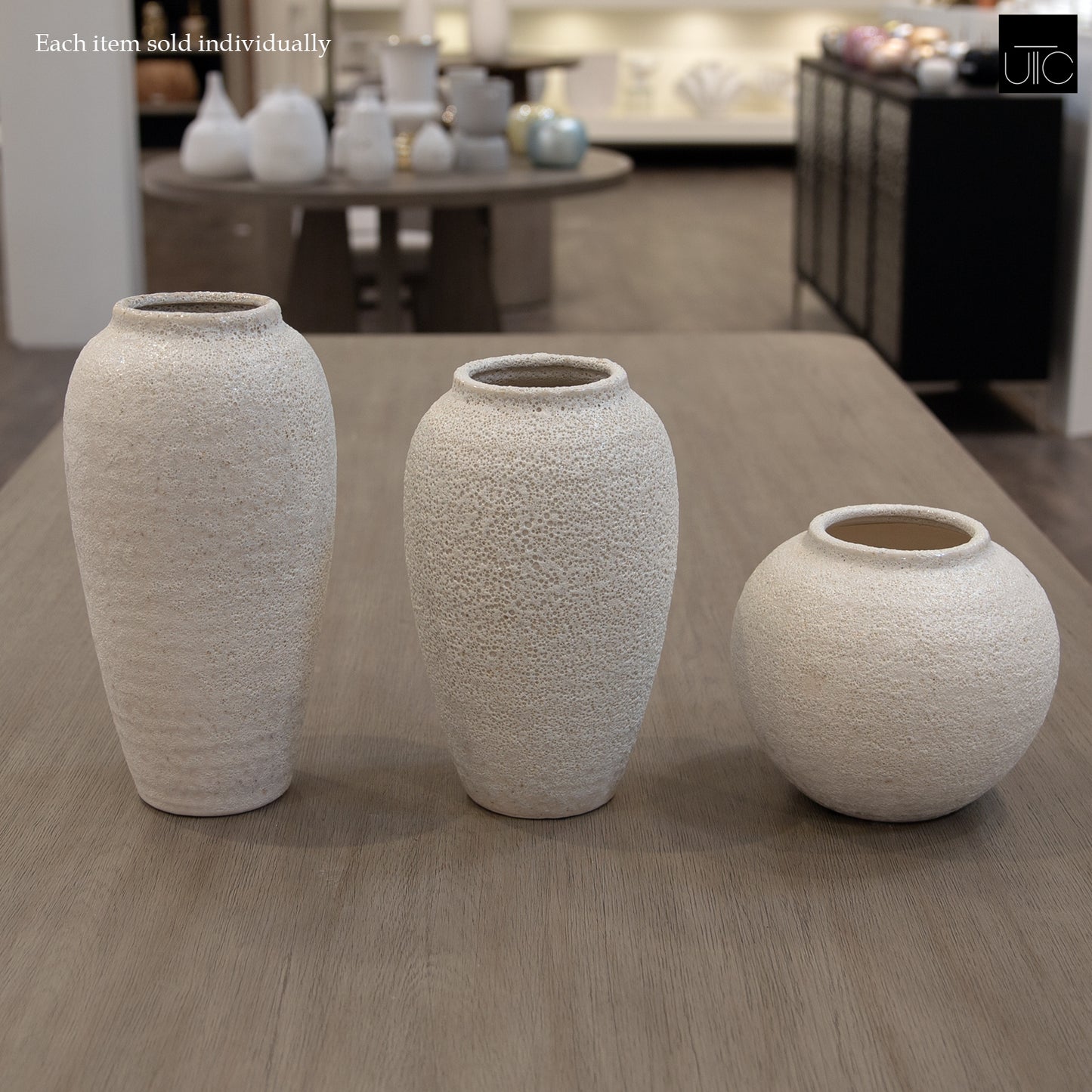 Cherith Ceramic Lava Texture Spherical Vase