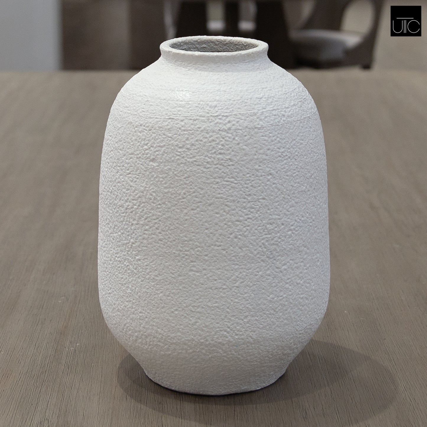 Galina Pebble-Textured Ceramic Vase