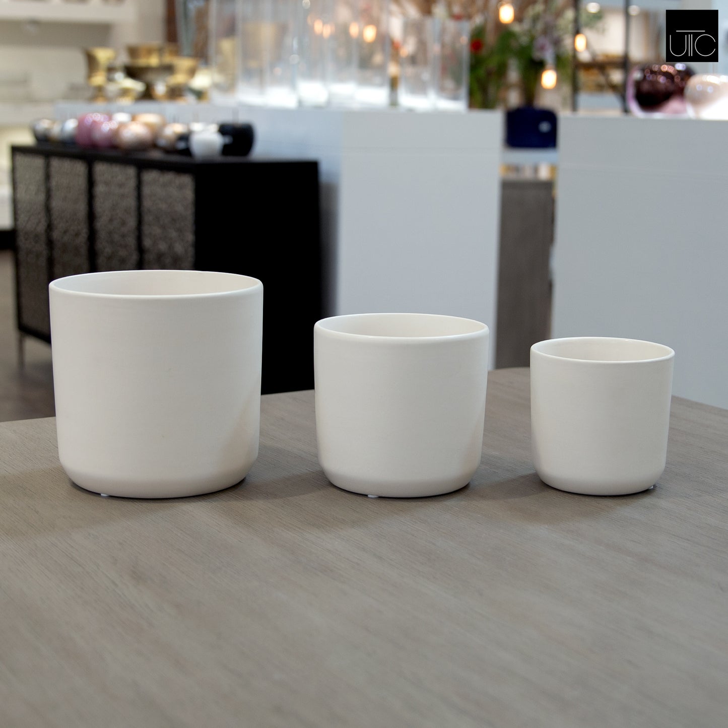Firth Matte Ceramic Round Pots (Set of 3)